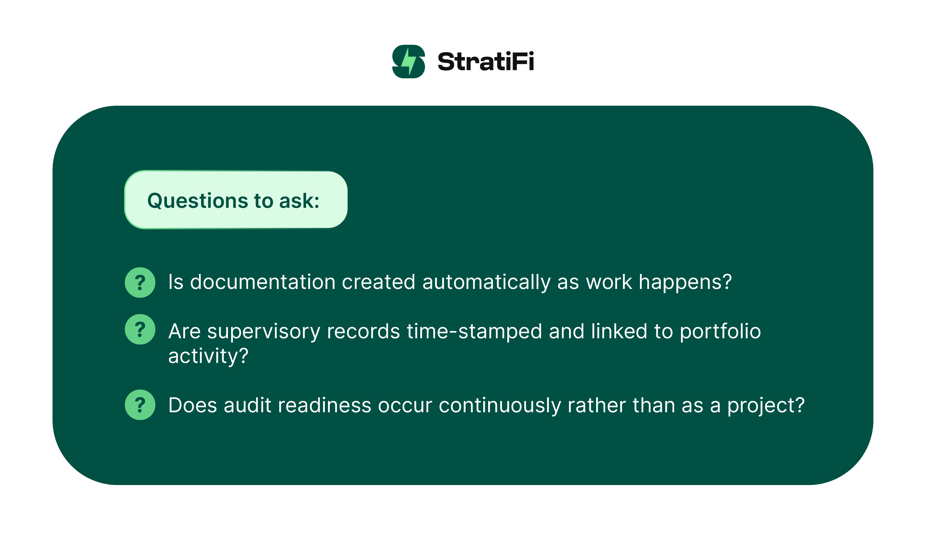 Reactive Documentation and Audit Stress