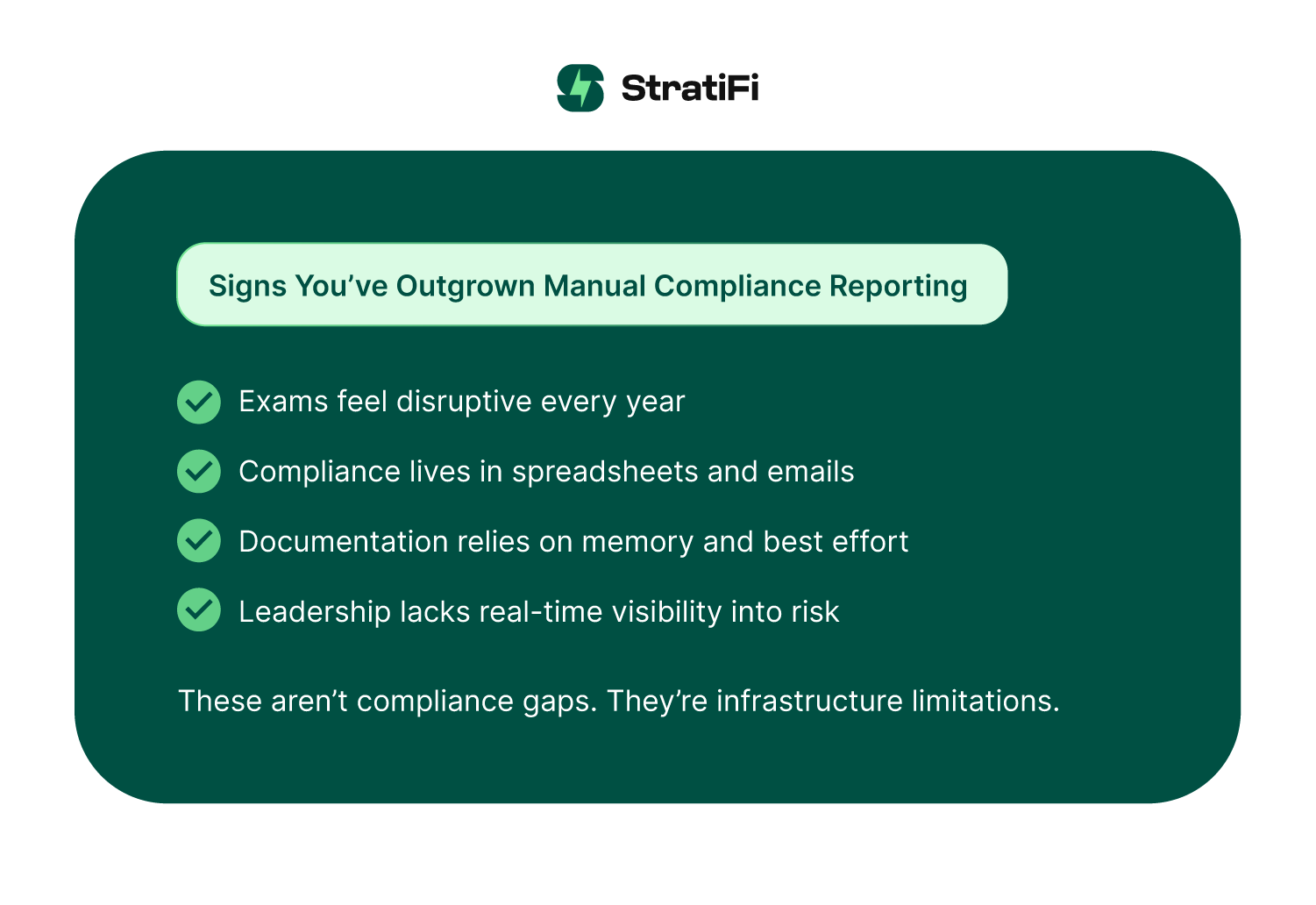 Signs You’ve Outgrown Manual Compliance Reporting