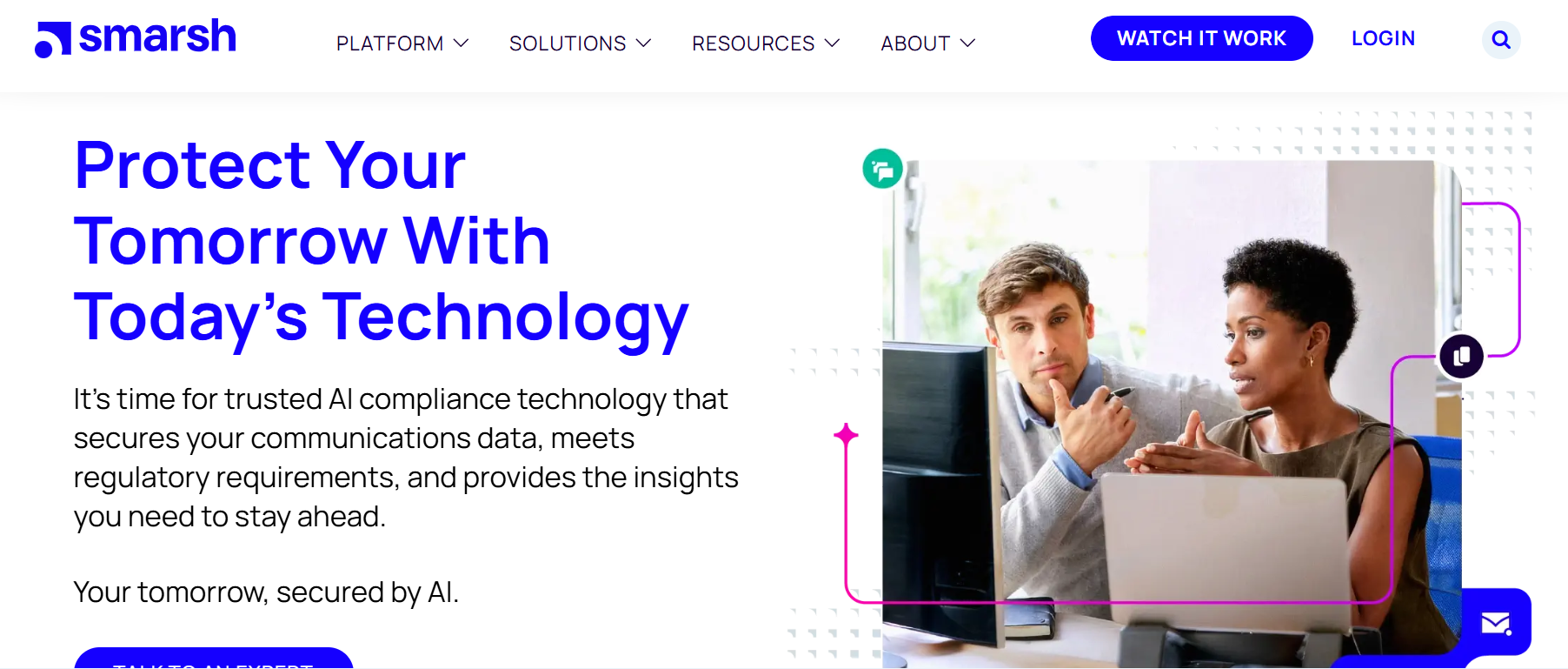 Smarsh Homepage